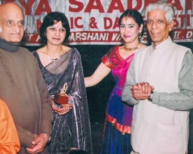 Group of four at Nritya Saadhan Music and Dance Festival
